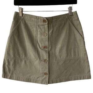 Jones New York Sport Khaki Utility Cargo Skort w/ Front Buttons & Pockets Sz 4